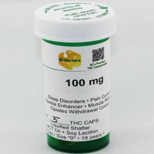 BC-Nectars-Liquified Shatter THC Caps 100mg